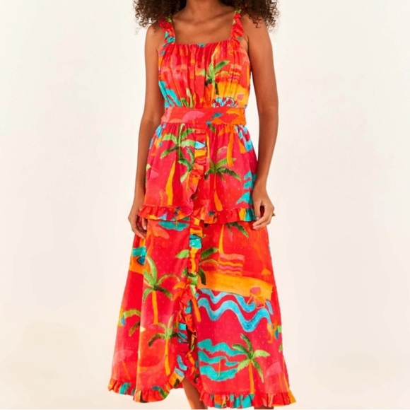 Farm Rio Ipanema Midi Dress - Picture 1 of 11